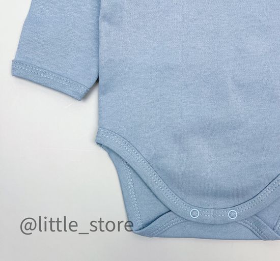 Боди хлопковое "Bunny" Голубое