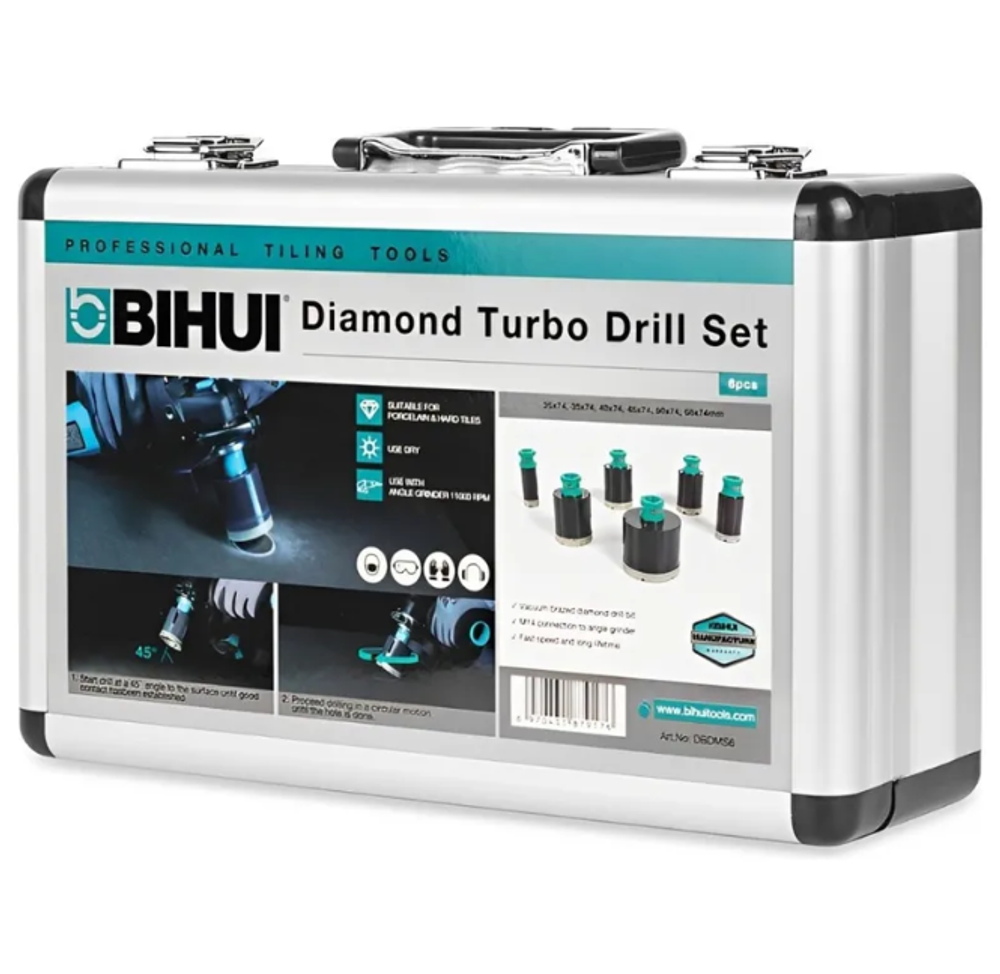 Набор алмазных коронок BIHUI DBDMS6