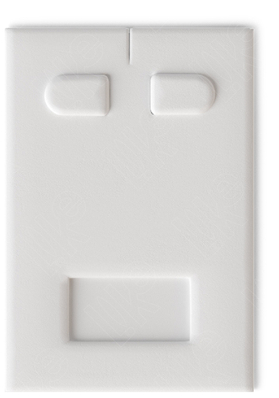 Вкладыш 05/наклонный/для серег/2 язычка/окошко для бирки/прорезь для нитки