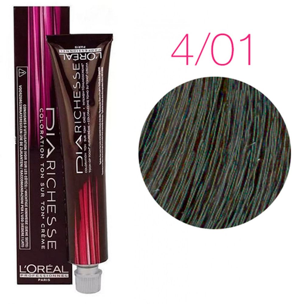 L&#39;Oreal Professionnel Dia Richesse 4.01 шатен ледяной 50мл