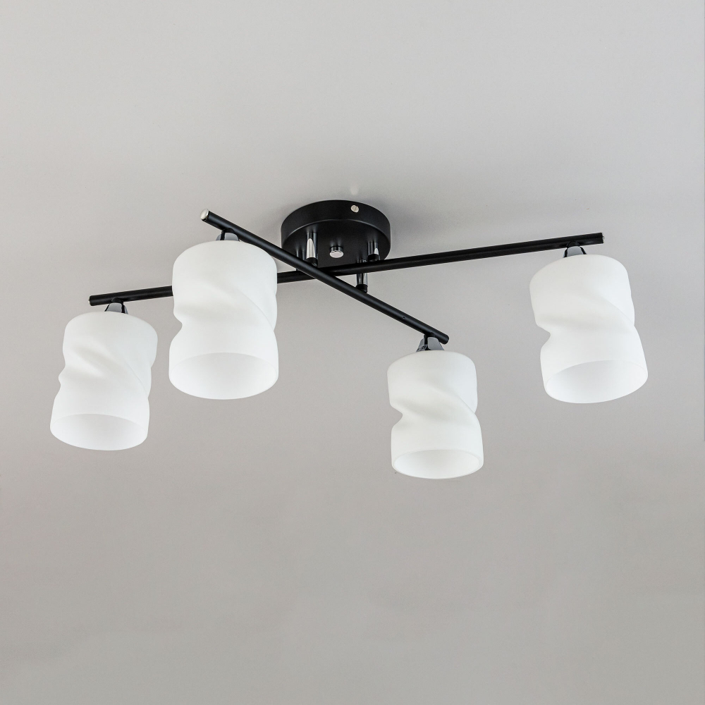 Citilux Нильс CL132145 Люстра потолочная Чёрная