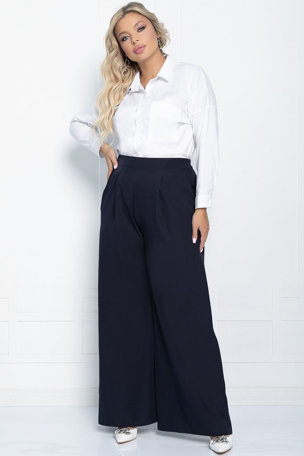 Брюки Дива (темно-синие) Б10951 LT Collection