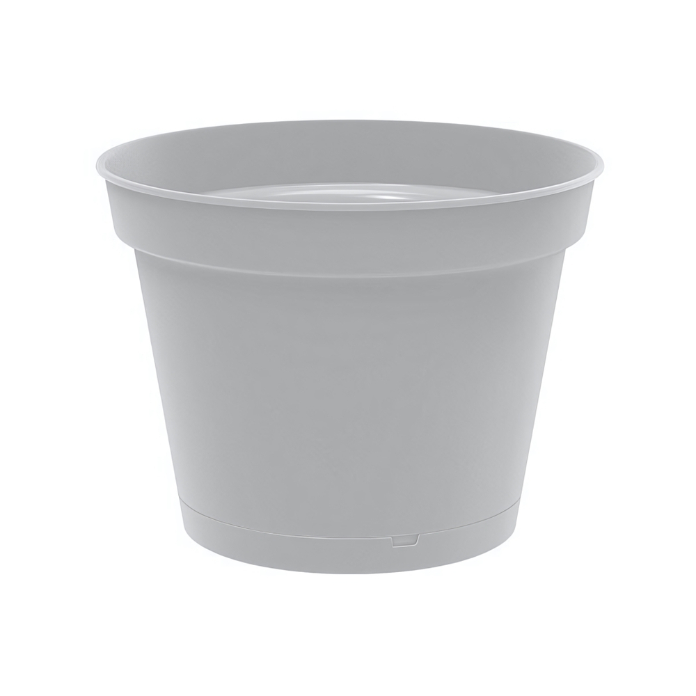 Горшок для цветов "Mint" D185мм, 2,3л с поддоном (серый)
