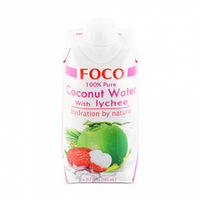 Кокосовая вода с соком личи FOCO, 330мл