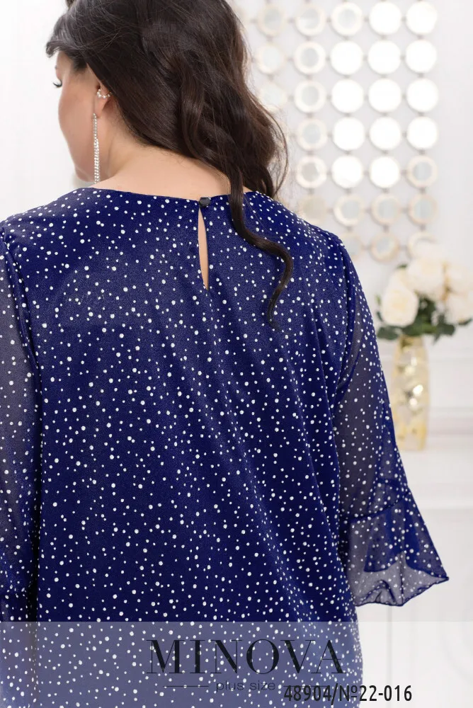 Платье 22-016-ярко синий Minova