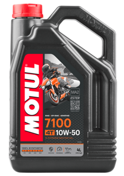 Моторное масло синтетическое MOTUL 7100 4T 10W50, 4л