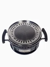 Настольный керамический гриль Diamond Egg Tabletop Grill, 30 см, чёрный