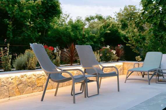 Шезлонг Atlantico, тортора/агава