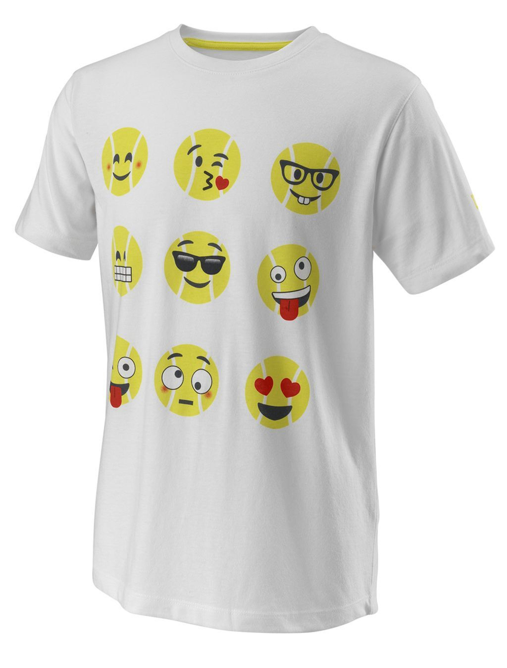 Футболка для мальчика теннисная Wilson Emoti-Fun Tech Tee B - white