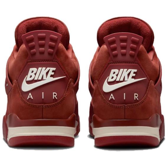 Jordan Air Джордан 4 Винтажные баскетбольные кроссовки Высокие Мужские Оранжево-коричневые