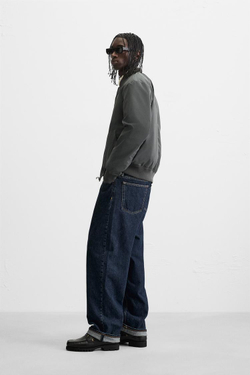 ZARA ЛЕГКАЯ КУРТКА-БОМБЕР, АНТРАЦИТОВО-СЕРЫЙ