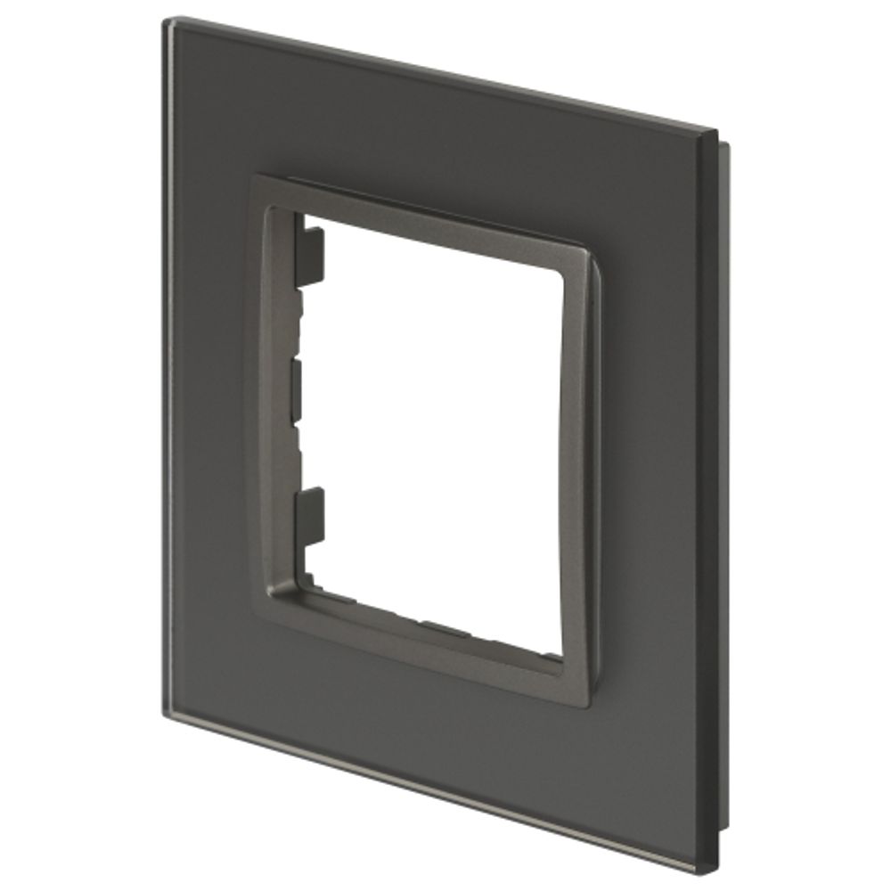 Рамка для розеток и выключателей ЭРА Elegance 14-5101-16 на 1 пост, стекло, титан
