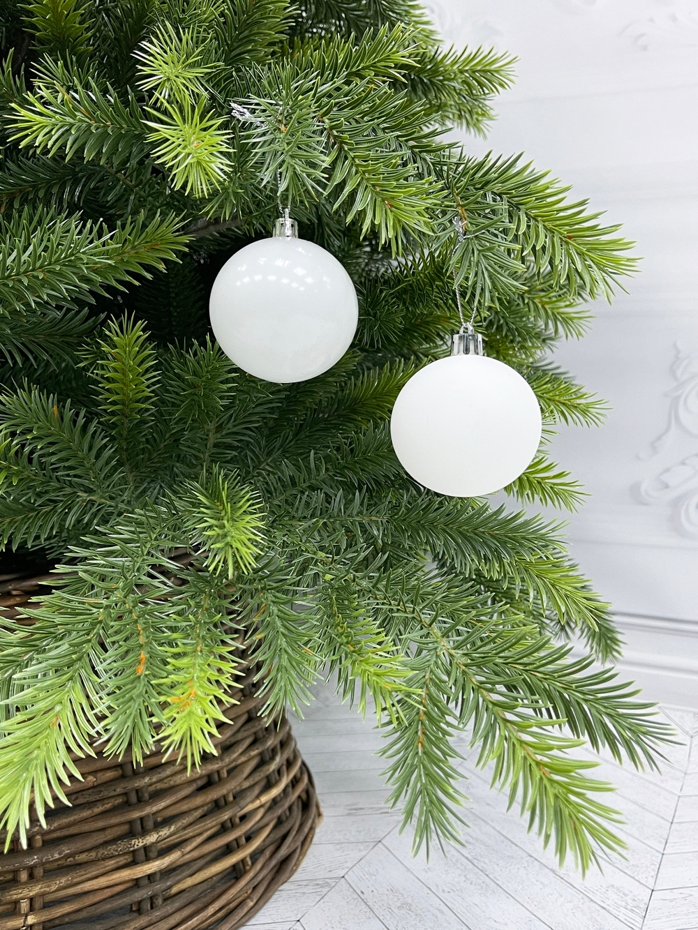 Набор шаров 10шт 6см House of Seasons молочный белый