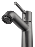 Смеситель для раковины WONZON & WOGHAND TOR, Темный графит (WW-88018073-BGM)