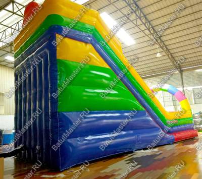 Детский надувной батут-горка "Без радуги никуда" 11*5*8м