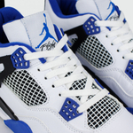 кроссовки Air Jordan 4 White / Blue / Black