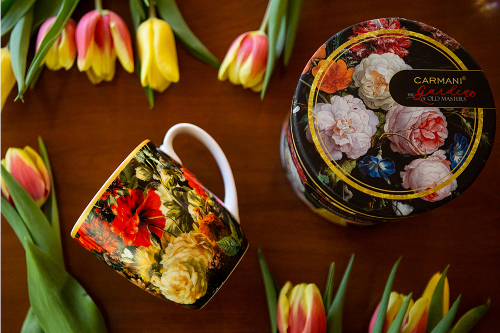 Кружка 400мл Carmani Натюрморт с маками Х. Рейкерс