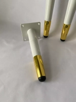 Ножки Белые Шпага с золотым браслетом 200 мм/4 штуки