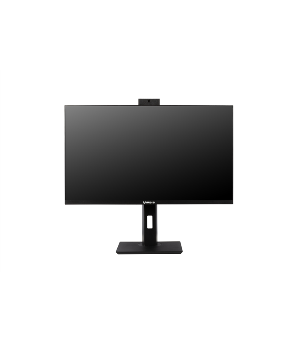 IRBIS SMARTVIEW 24 23.8'' LED Monitor 1920x1080 16:9 IPS 250 cd/m2 1000:1 3ms 178°/178° VGA HDMI DP USB Audio out 75Hz Tilt Height Swivel Pivot Camera 5mp Speak внутр. бп Black 3y (China)