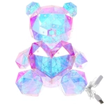 Сувенир светодиодный «Влюбленный мишка» 28*22*30 см, 200 ламп LED, USB, Белый