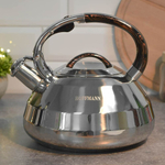 Чайник 3л со свистком, темно-коричневая ручка, индукция, НМ 55241