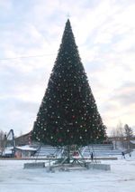 Уличная елка ствольная "Альпийская" (пвх) 10 м