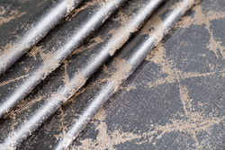 Портьера 275х260 Garda Decor Trento серая