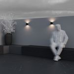 Настенный светильник (бра) Outdoor O490WL-L6B3K