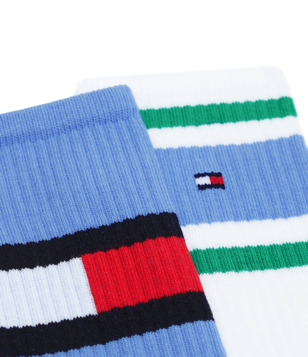 Носки 2 пары flag Tommy Hilfiger - голубой(394020001)