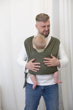 Трикотажный слинг QUICK HUGS (без намотки) цвет Хаки