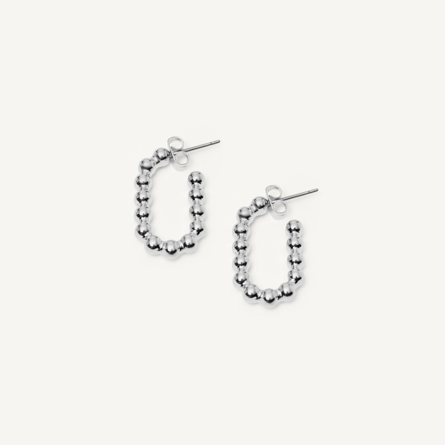 Серьги Simple Beads Earrings – Silver