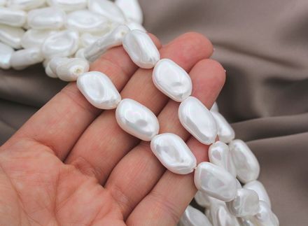 Жемчуг барочный 12мм, майорка (нить)