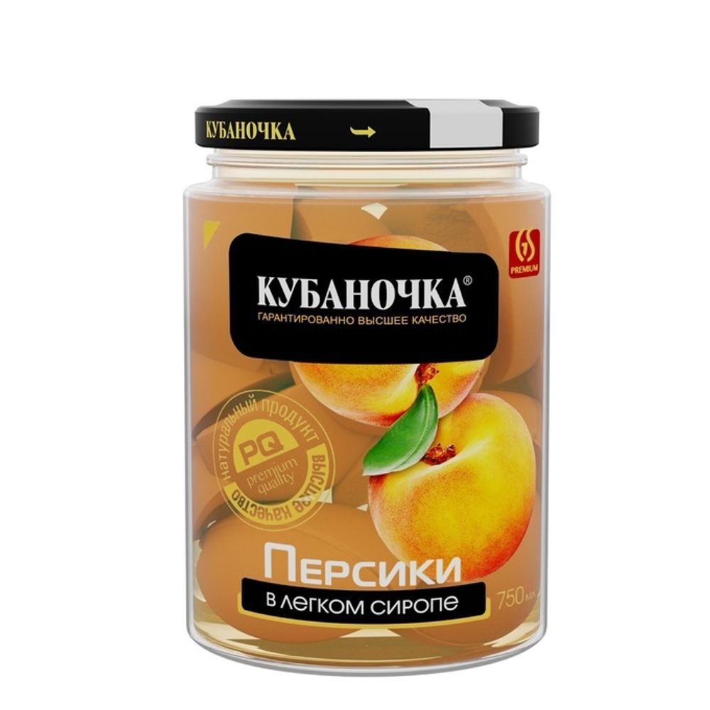 Персики, Кубаночка, 750 г