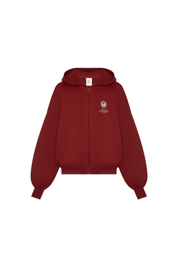 Толстовка на молнии с принтом Бордо