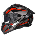 Шлем SMK TYPHOON AZONIX, цвет черный/серый/красный (L)