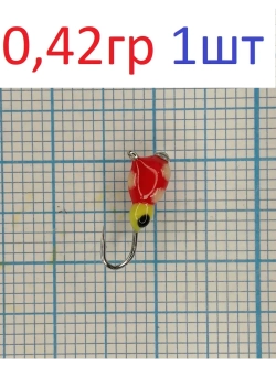 Мормышка Kапля с ушком с камнем