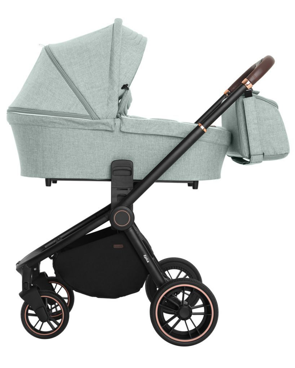 Коляска 3 в 1 Carrello Epica CRL-8511/1, Tea Green / Черная рама (2021)