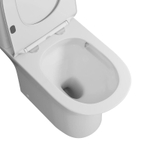 Унитаз напольный Grossman Classic GR-4465SQ-K26 (650х355х790) безободковый,белый с тонкой крышкой,микролифт,смыв торнадо,2 места