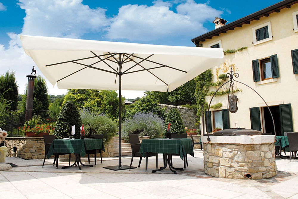 Зонт профессиональный телескопический Leonardo Telescopic, антрацит, слоновая кость