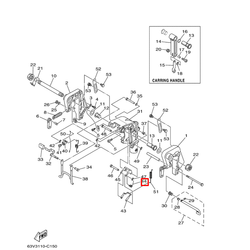 Пружина фиксатора Yamaha 9,9-15 (YUELANG)