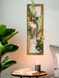 Искусственные цветы для декора стен