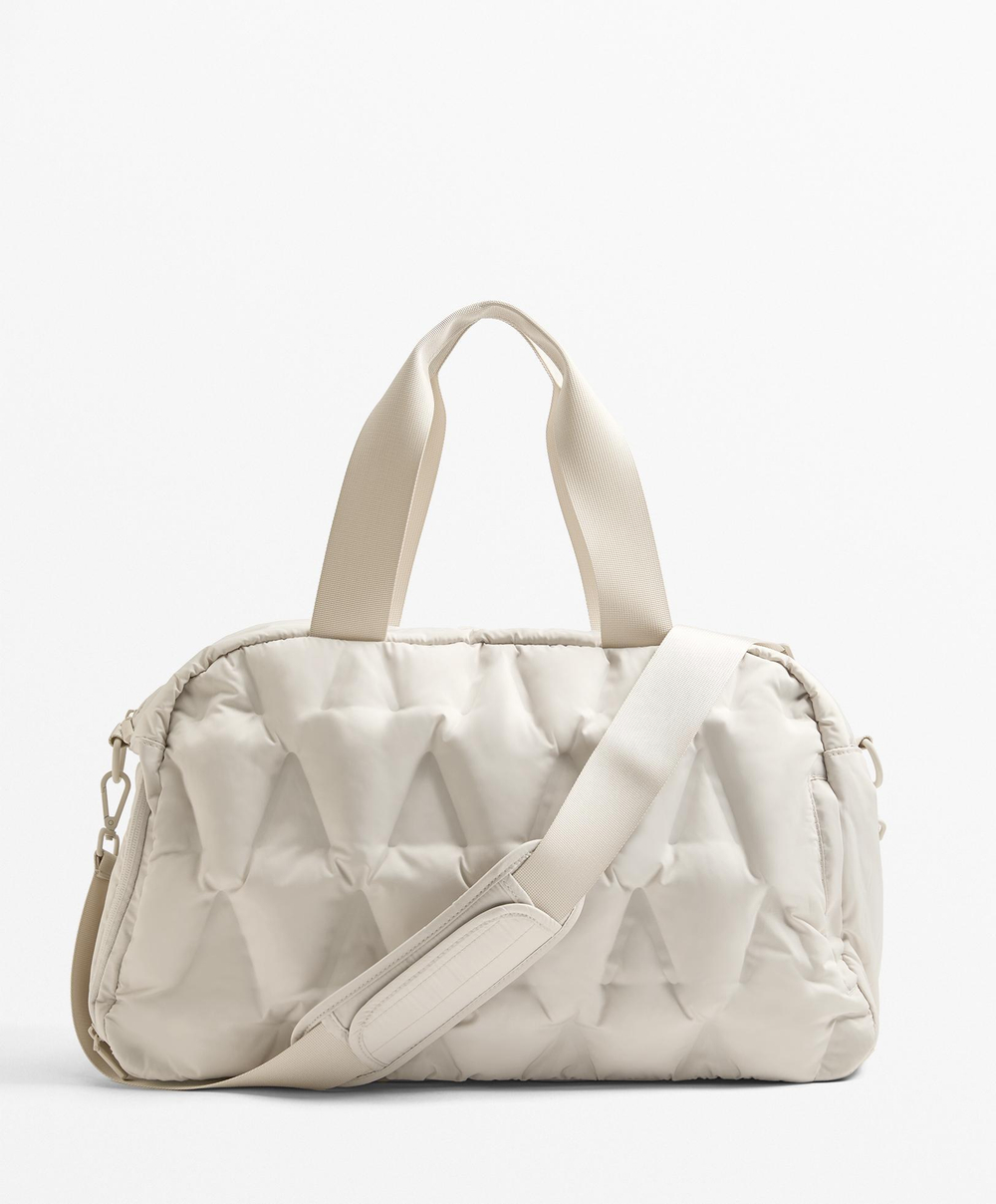 Oysho Спортивная сумка мягкая, экру