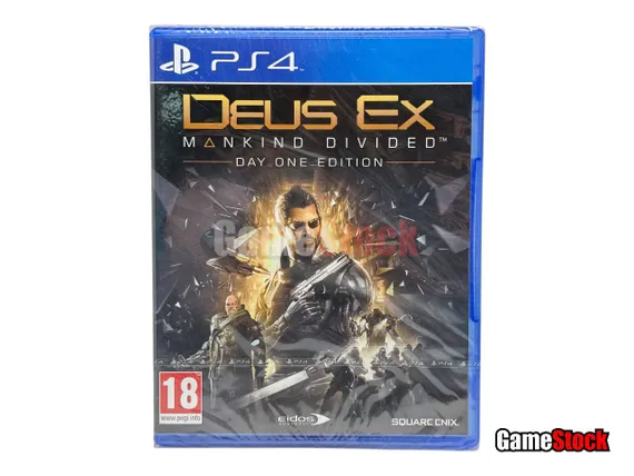 PS4 Deus EX: Mankind Divided Day One Edition (Новый, Полностью на русском языке, CUSA-01836)