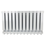 Радиатор алюминиевый STOUT Alpha 500 - 12 секции (подключение боковое, цвет белый)
