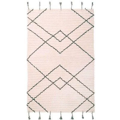 Стираемый коврик Nattiot Viktor Chocolat M (135 Х 190 см), хлопок, бежевый