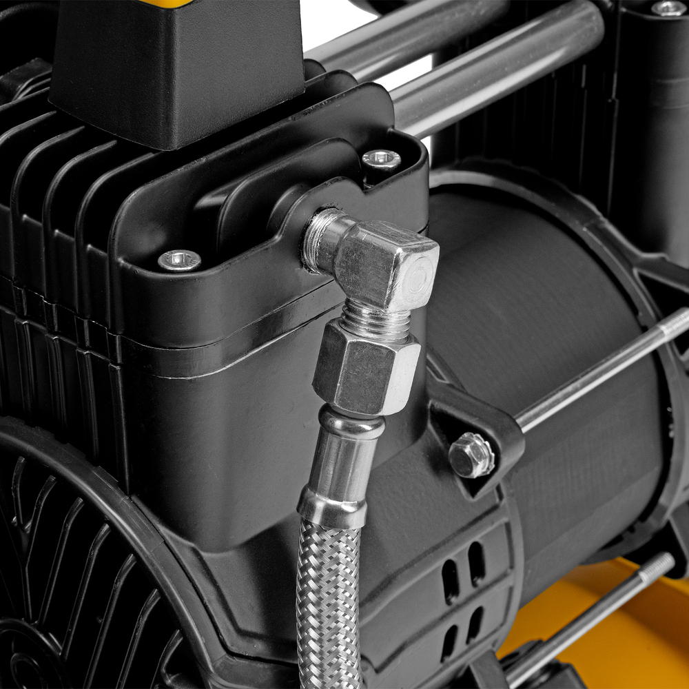 Компрессор безмасл. малошумный DLP-950/10, 950Вт,10 л, 2850 об/мин, 170 л/мин Denzel