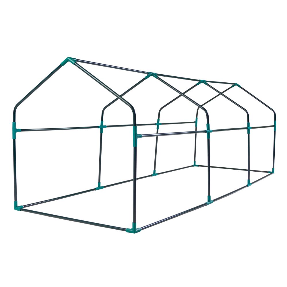 UGH-S33 L270 GREEN-GREEN Парник уличный. 270x90x90см. Металлическая труба в ПВХ. цвет зеленый. Тент из армированного полиэтилена 135г-м2. цвет сетки зеленый. TM ФитоЛето