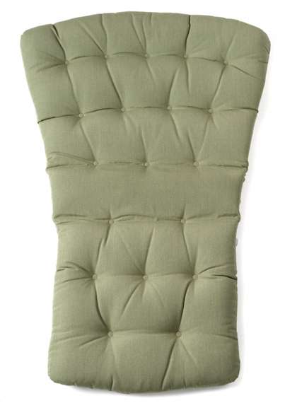 Уличное кресло Folio белое с зеленой подушкой