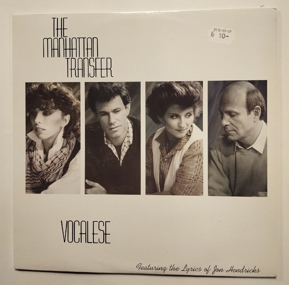 Винтажная виниловая пластинка LP The Manhattan Transfer Vocalese (Canada 1985)