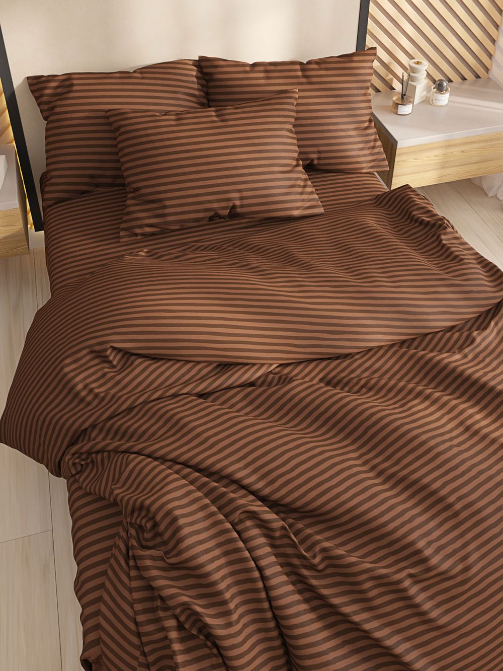 Простынь на резинке Сказка "Grave" 160х200 см, поплин